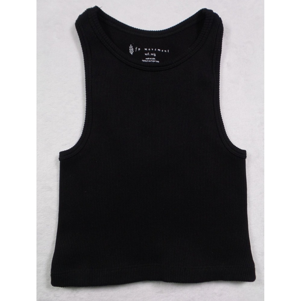 Free People Movement Top Womens Size M/L Black Seamless Roxy Tank Stretch